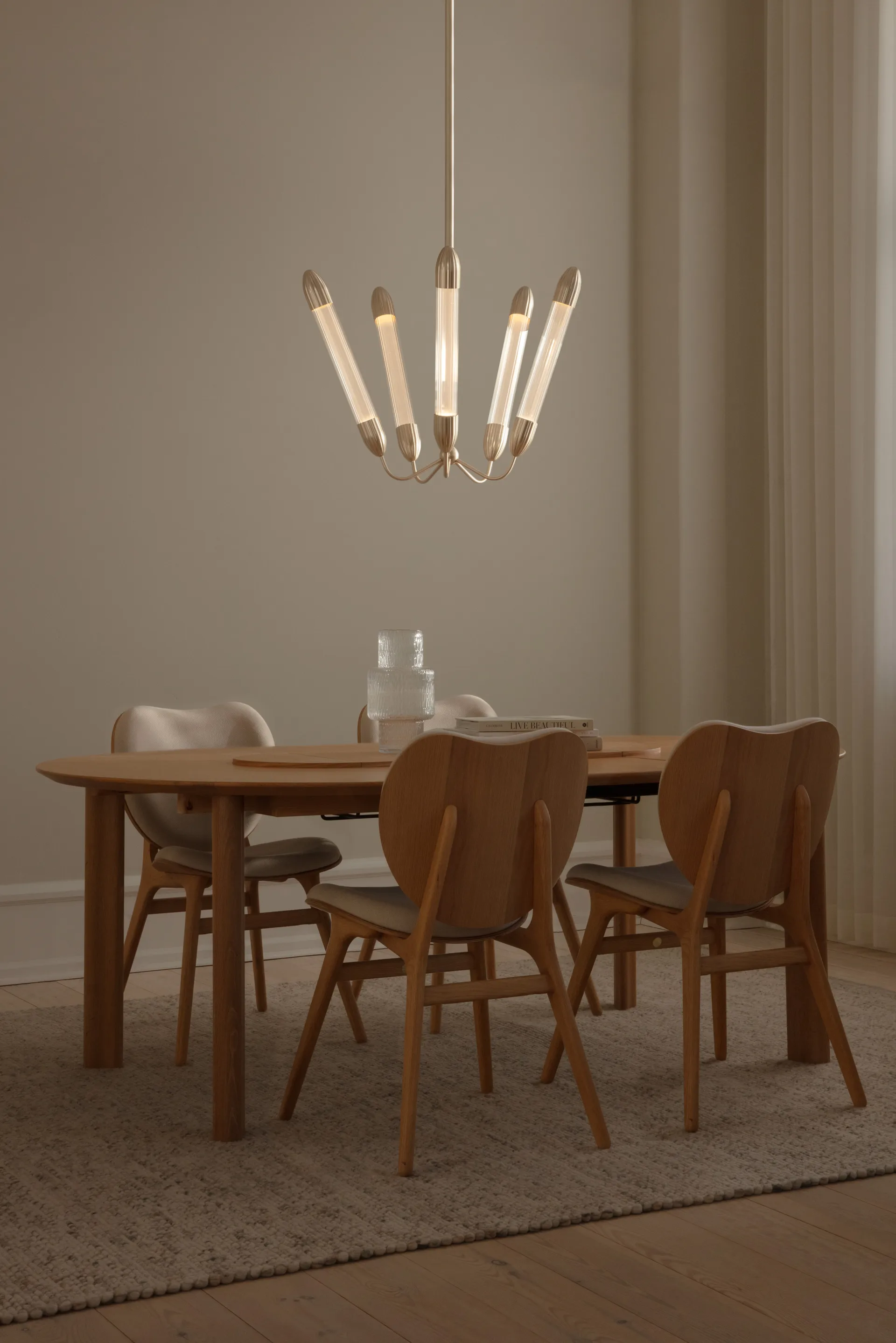 Lemon Squeeze Penta short taklampe, Plated brass Umage