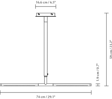 Omni Ceiling taklampe - Steel - Umage
