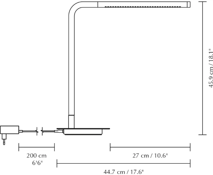 Omni Table bordlampe, Brass Umage