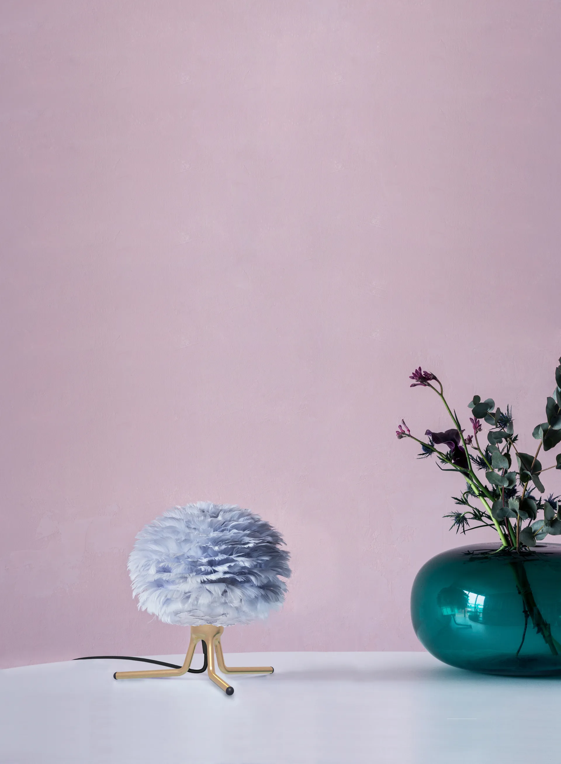 Tripod Base lampestativ, Børstet messing Umage