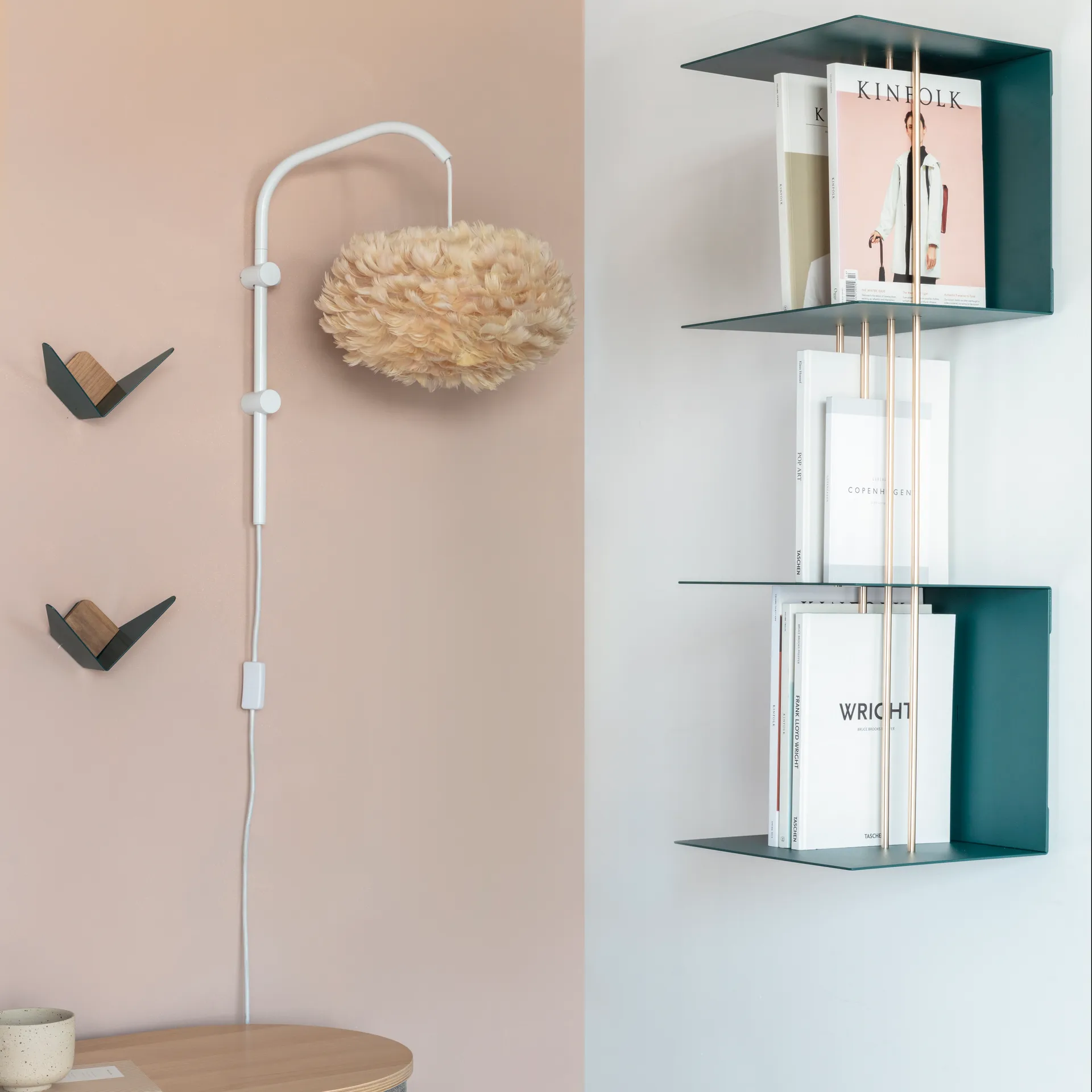 Willow veggklesknagg mini, Hvit Umage