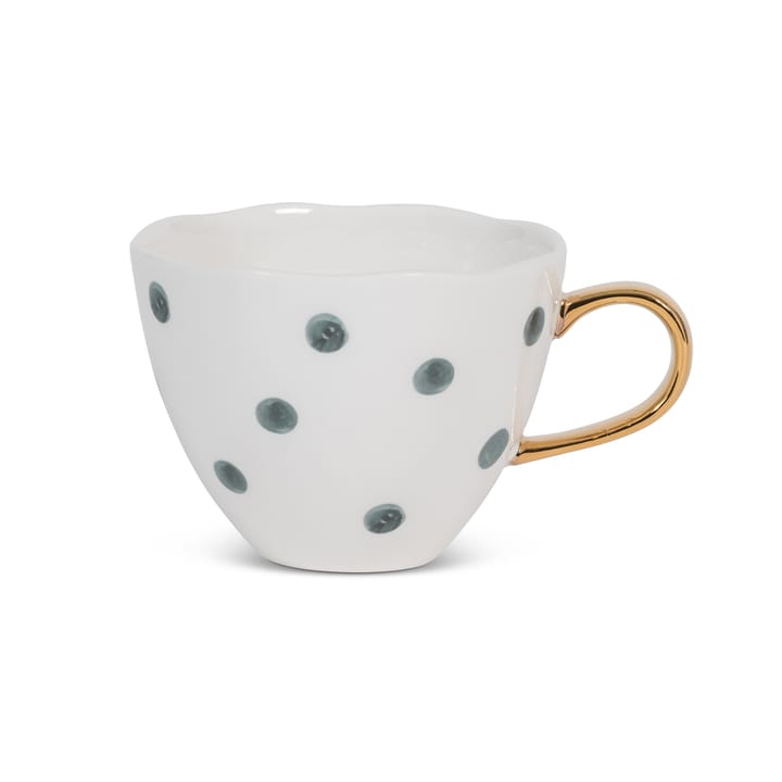 Good Morning kopp cappuccino 30 cl hvit - Small dots - URBAN NATURE CULTURE