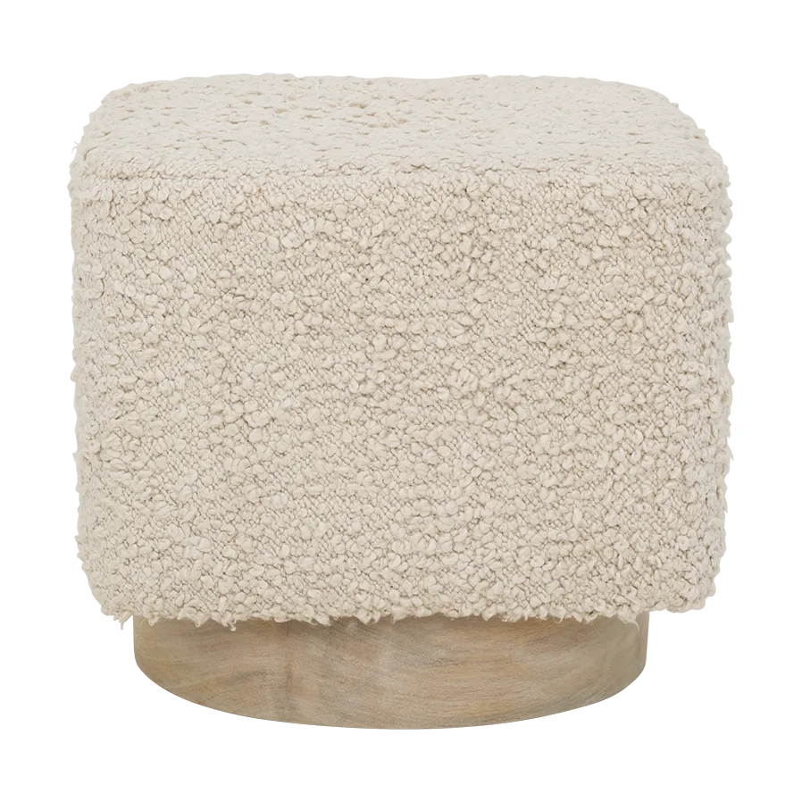 Kaura puff 38 cm, Off white URBAN NATURE CULTURE