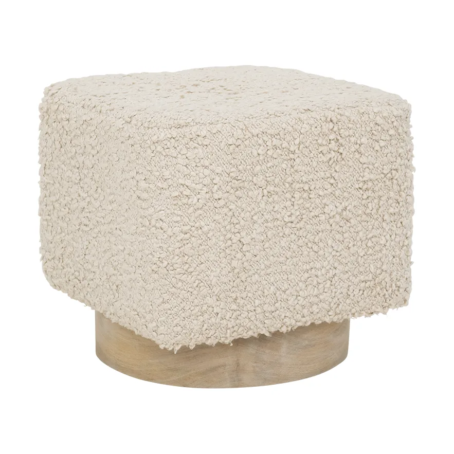 Kaura puff 38 cm, Off white URBAN NATURE CULTURE