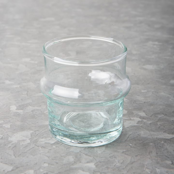 Lyslykt resirkulert glass Ø 6 cm - Klar-grønn - URBAN NATURE CULTURE
