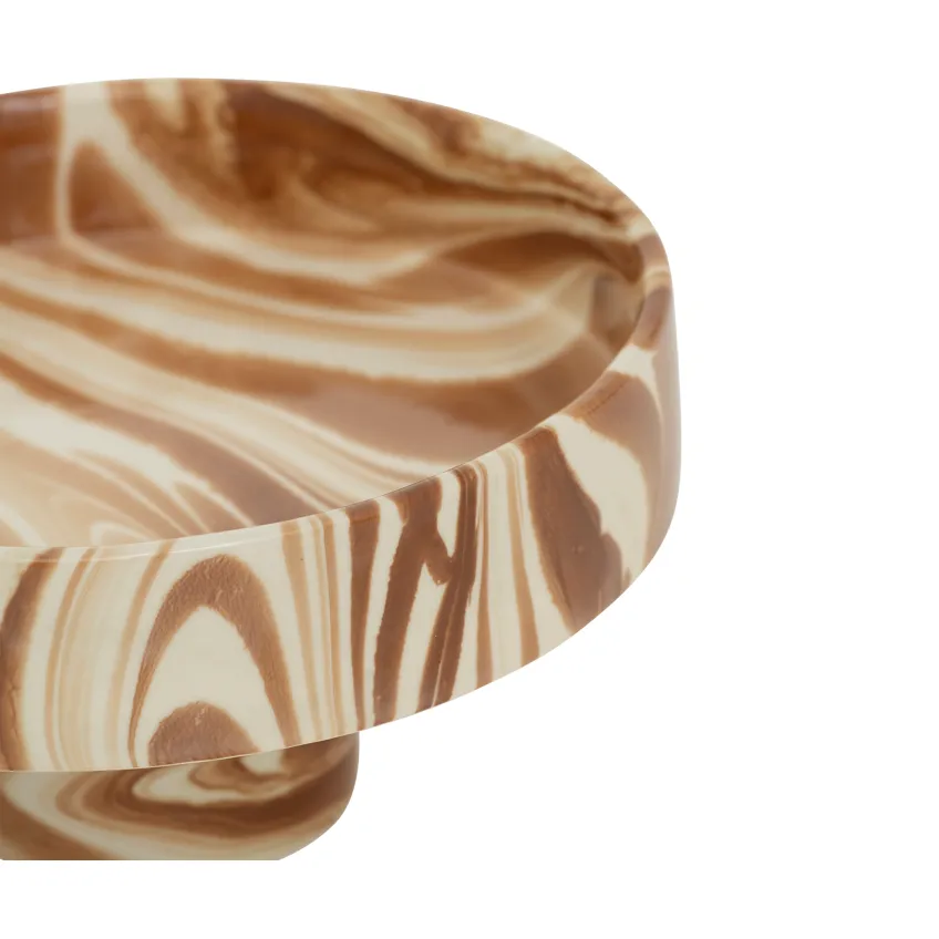 Moon dekorasjonsskål Ø26 cm, Brun-hvit URBAN NATURE CULTURE