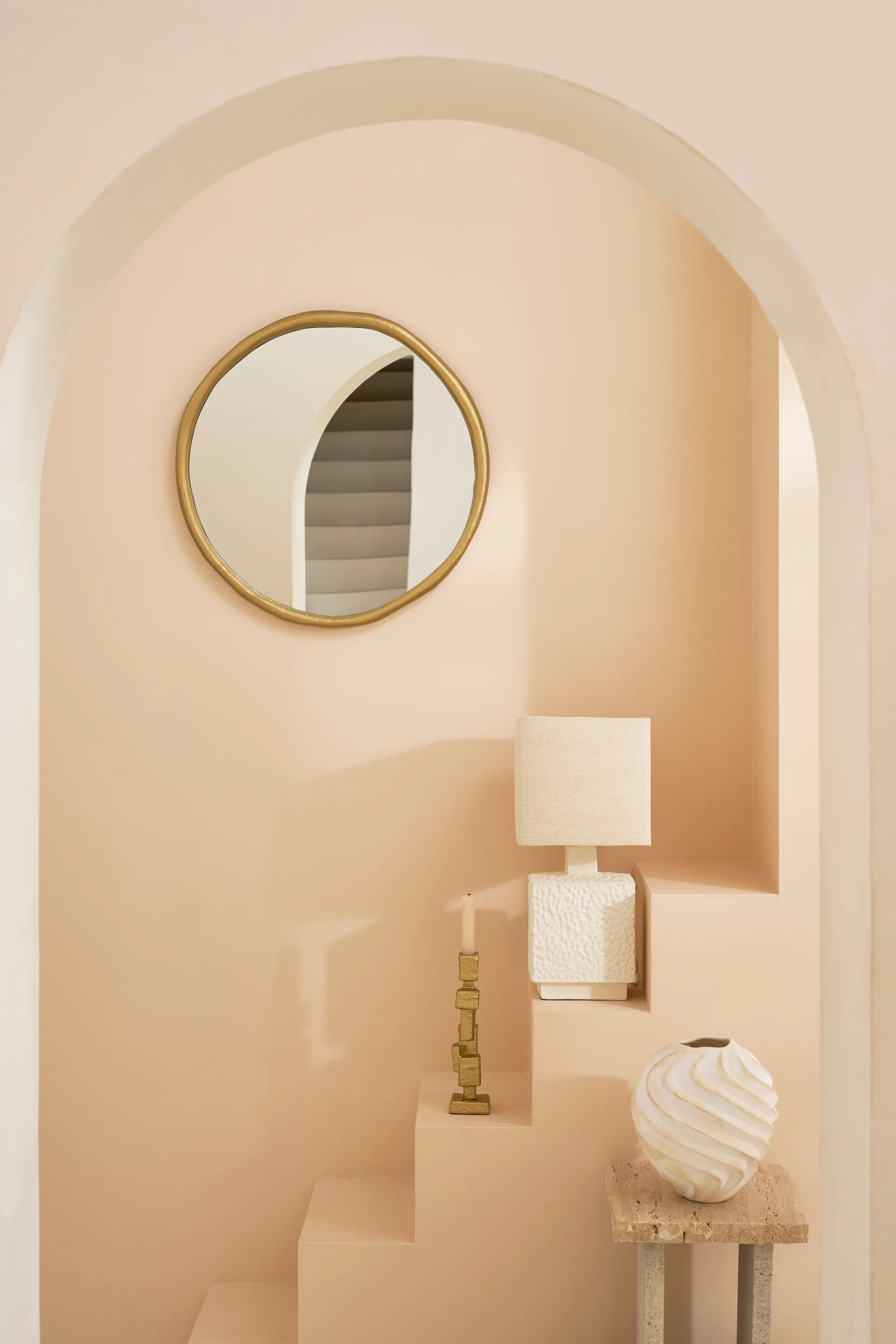 Rox speil Ø60 cm, Gull URBAN NATURE CULTURE