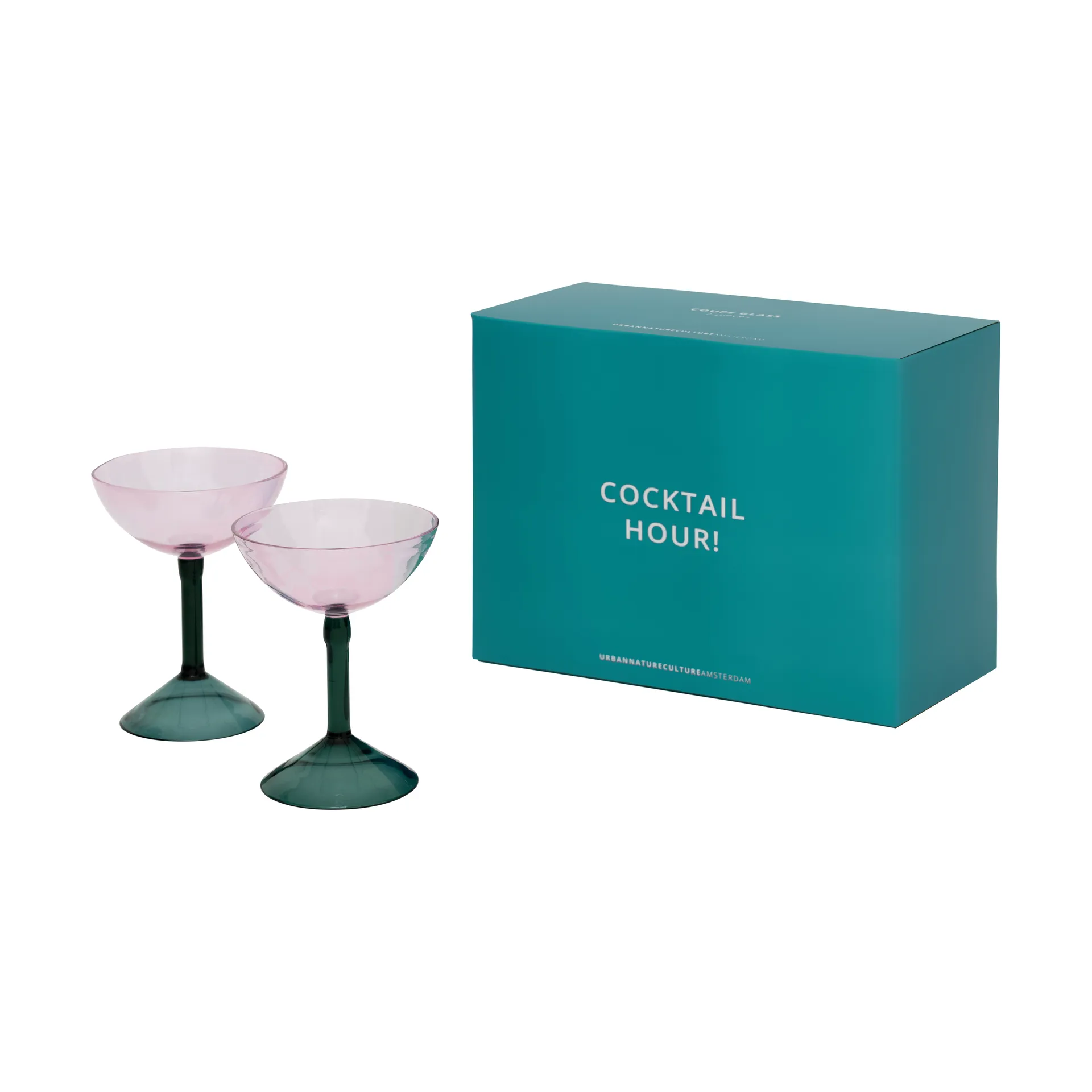 Urban Nature Culture gavesett coupeglass 2-pk, Pink URBAN NATURE CULTURE
