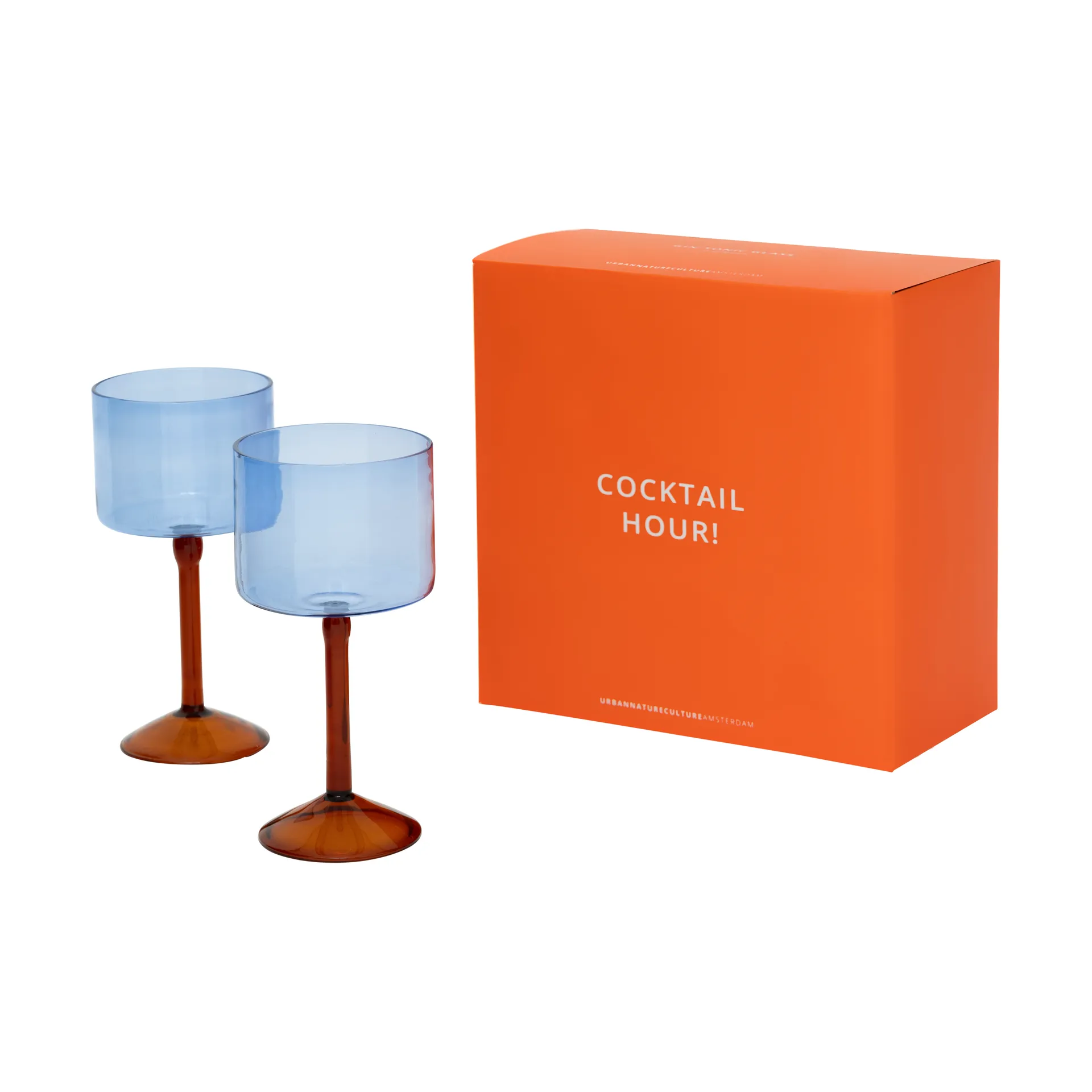 Urban Nature Culture gavesett gin-tonicglass 2-pk, Blue URBAN NATURE CULTURE