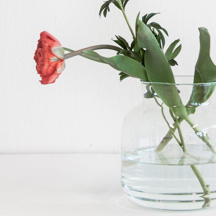Vas resirkulert glass 23 cm - Klar - URBAN NATURE CULTURE