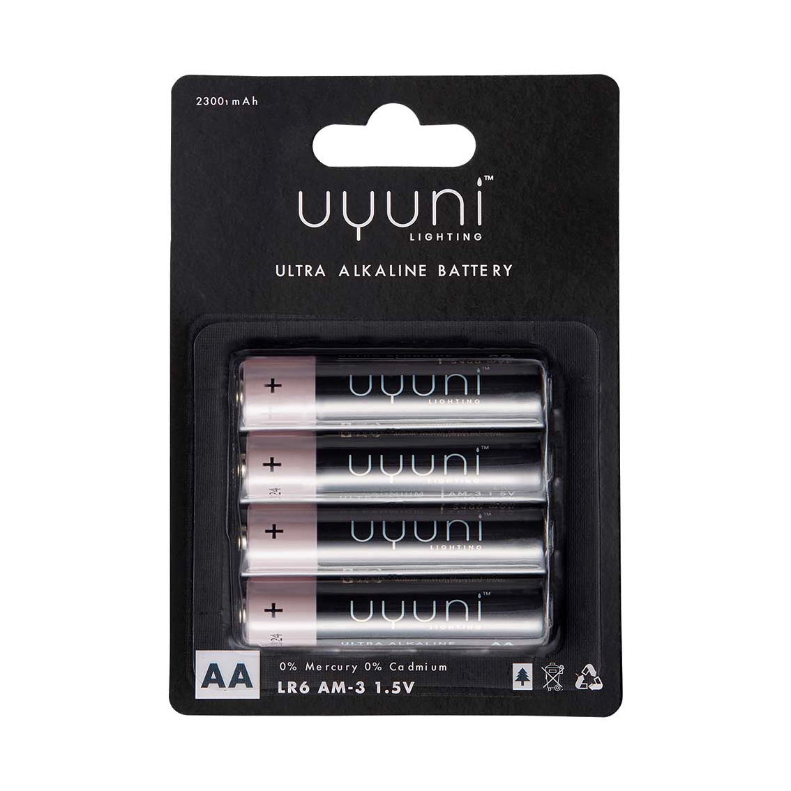 Uyuni Lighting Uyuni Batteri 4-pakning AA | Skandinavisk Design | Øvrig lampetilbehør | Svart