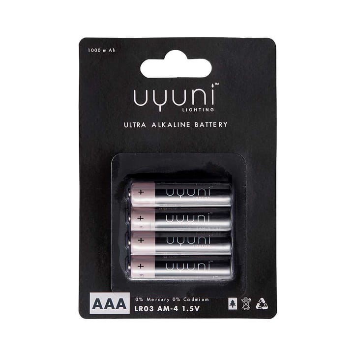 Uyuni Batteri 4-pakning - AAA - Uyuni Lighting