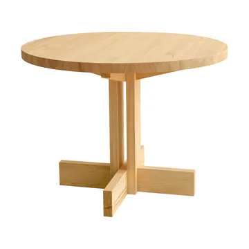 001 Dining Table spisebord - Matt oljevokset furu, Ø100x74 cm - Vaarnii