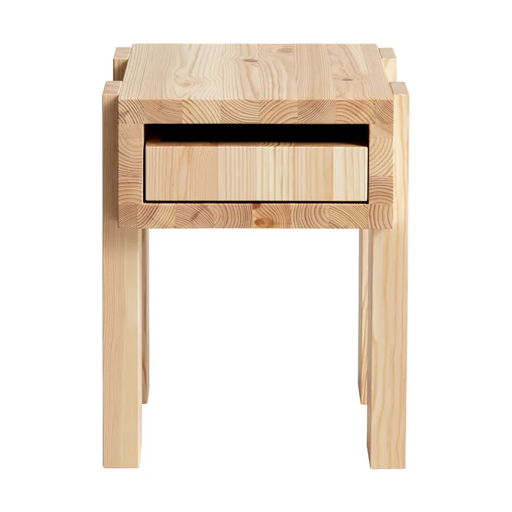 003 Stilts Side Table sidebord - Matt oljevokset furu 40x36x45 cm - Vaarnii