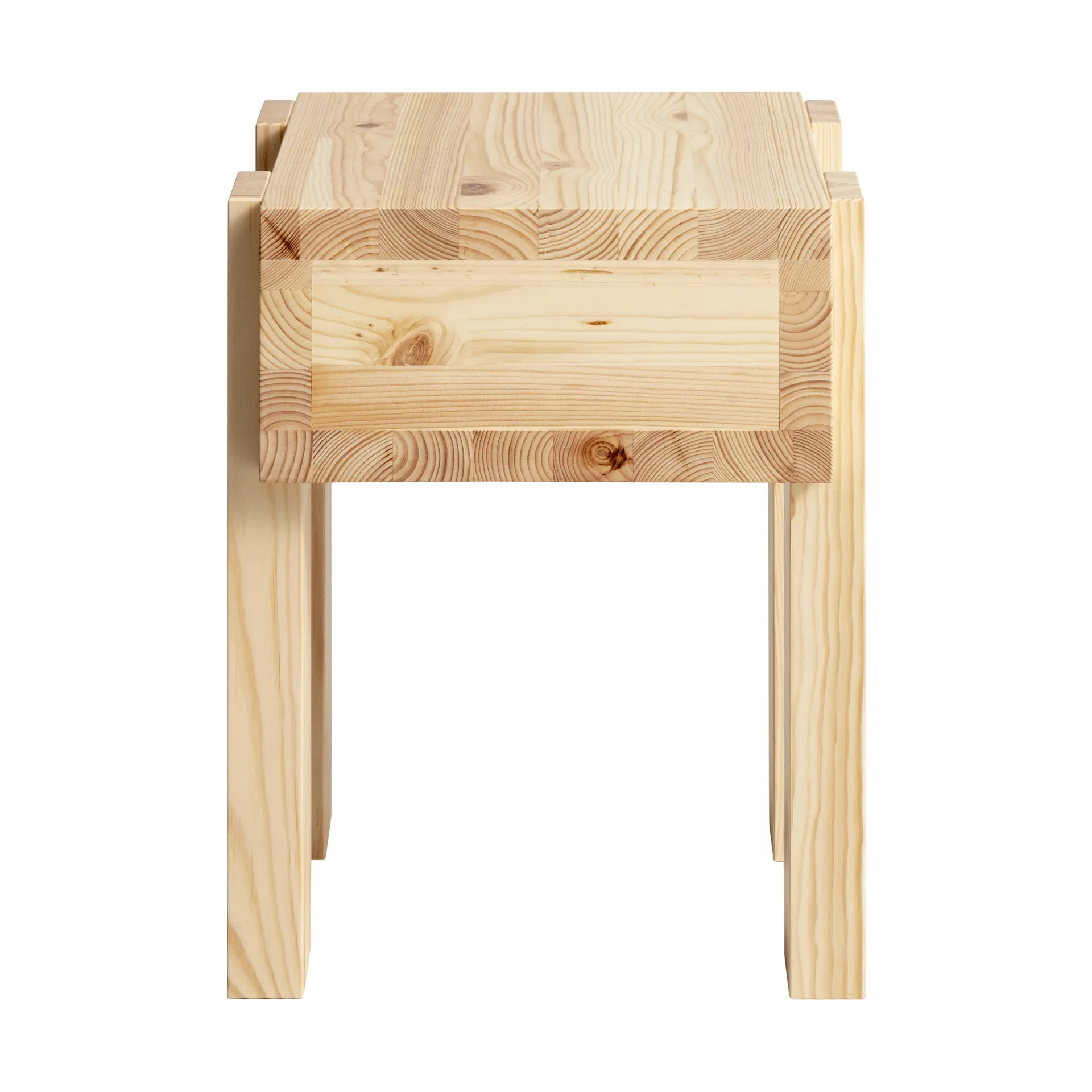 003 Stilts Side Table sidebord, Matt oljevokset furu 40x36x45 cm Vaarnii