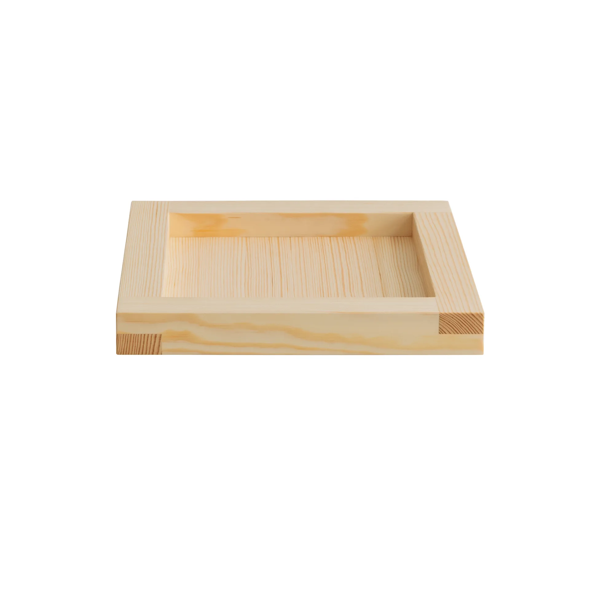 009 Tray brett, Oljevokset furu, 33x33x6 cm Vaarnii