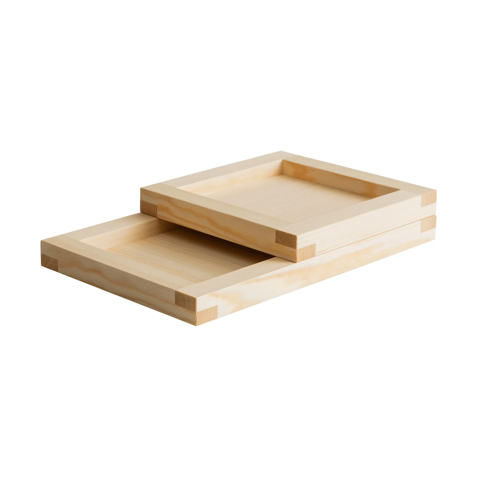 009 Tray brett, Oljevokset furu, 33x33x6 cm Vaarnii