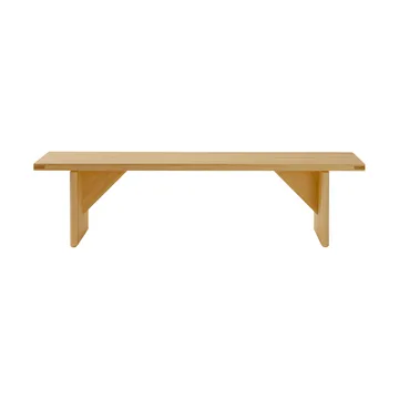 012 Kolmio Bench benk - Matt oljevokset furu, 176x42x45 cm - Vaarnii