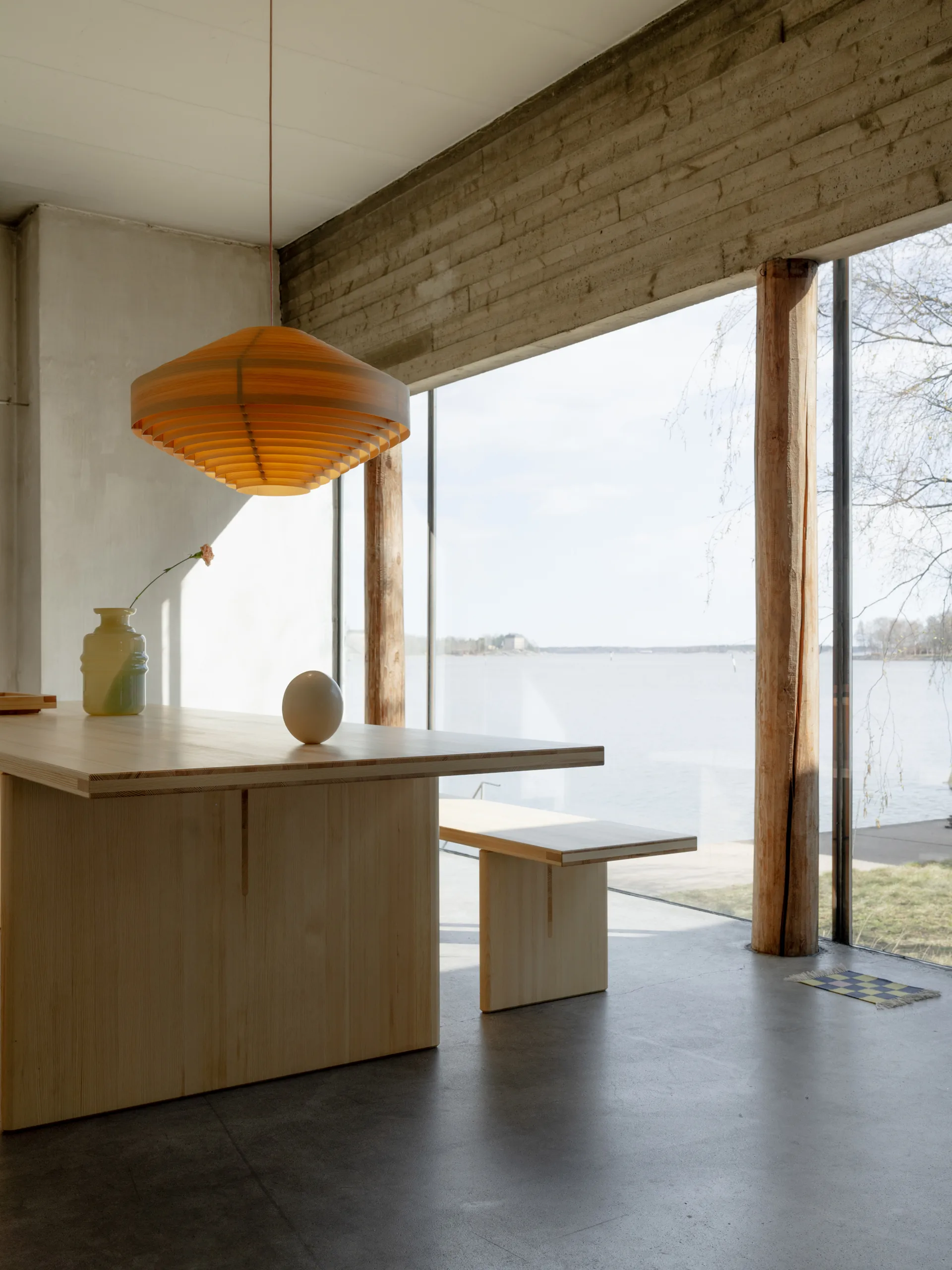 012 Kolmio Dining Table bord, Matt oljevokset furu, 305x99x72 cm Vaarnii