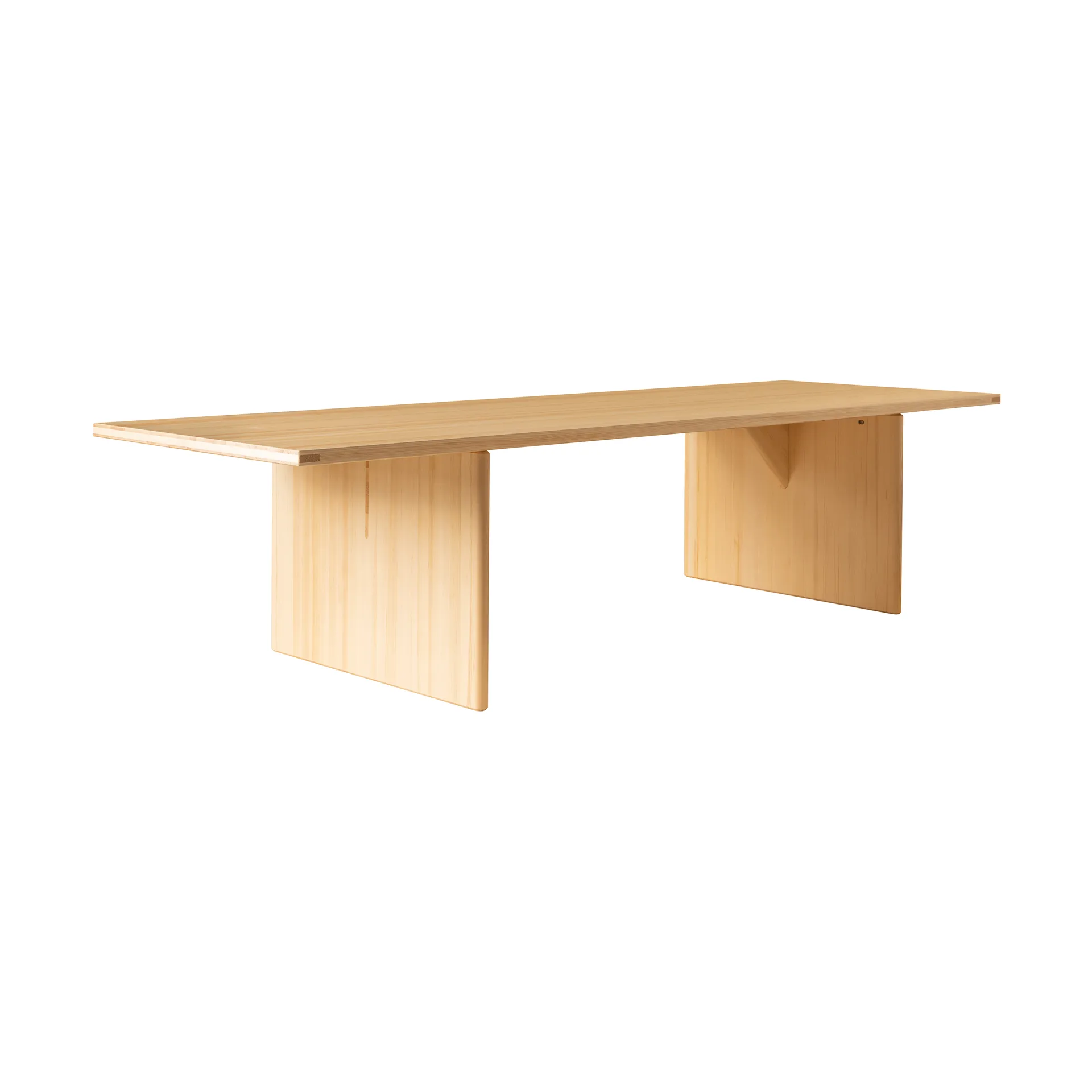 012 Kolmio Dining Table bord, Matt oljevokset furu, 305x99x72 cm Vaarnii