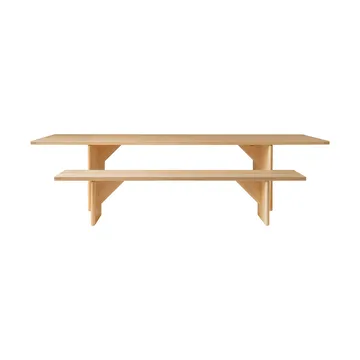 012 Kolmio Dining Table bord - Matt oljevokset furu, 305x99x72 cm - Vaarnii