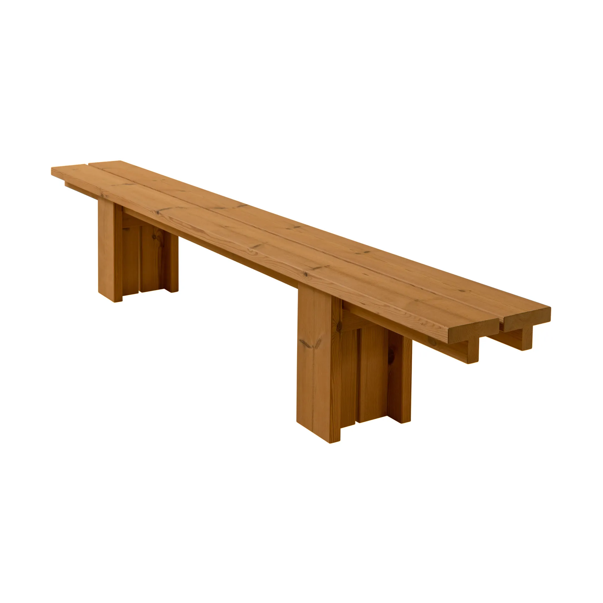 013 Osa Outdoor Bench benk, Varmebehandlet furu, 270x37x49 cm Vaarnii