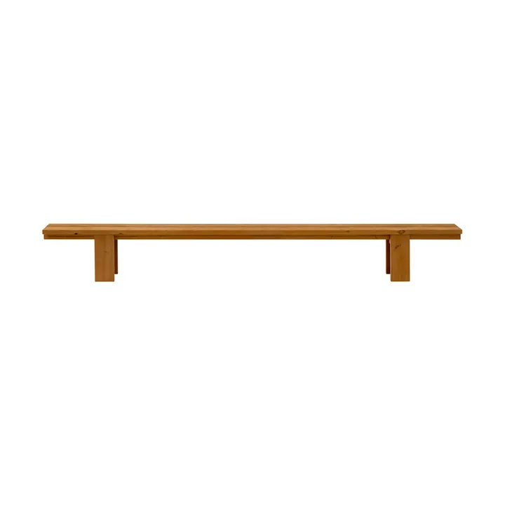 013 Osa Outdoor Bench benk - Varmebehandlet furu, 333x37x49 cm - Vaarnii