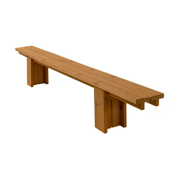 013 Osa Outdoor Bench benk - Varmebehandlet furu, 333x37x49 cm - Vaarnii