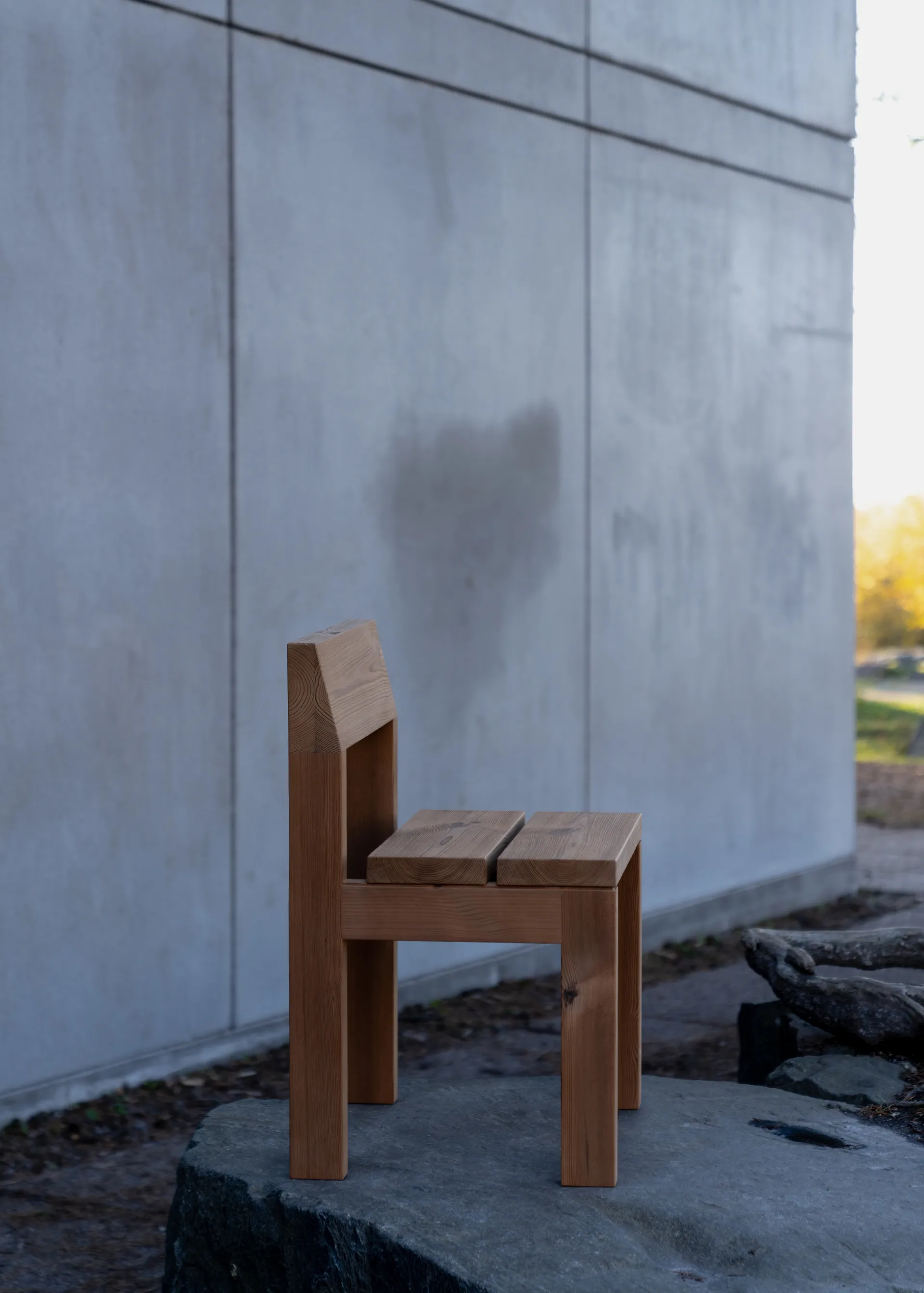 013 Osa Outdoor Dining Chair stol, Matt oljevokset furu Vaarnii