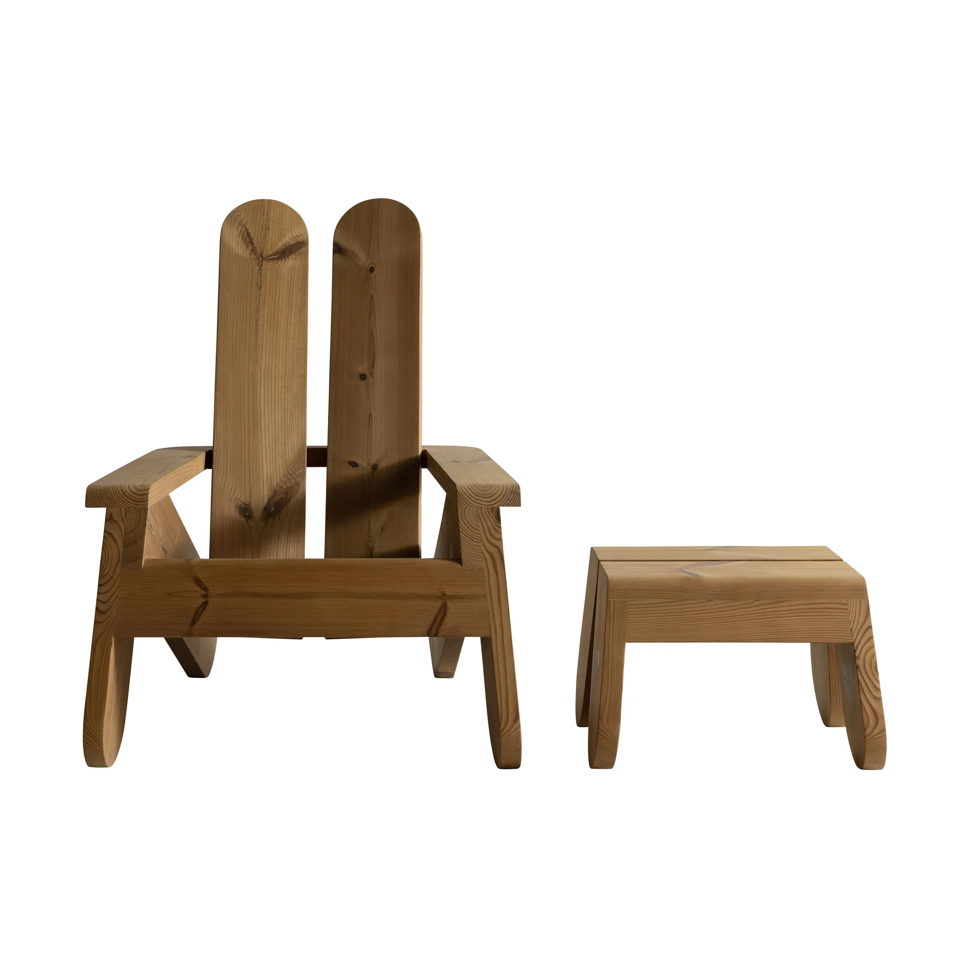 015 Peace Outdoor Foot Stool fotskammel, Varmebehandlet furu Vaarnii