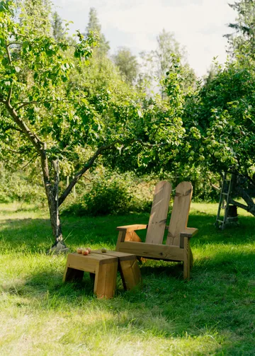 015 Peace Outdoor Lounge Chair loungestol - Varmebehandlet furu - Vaarnii