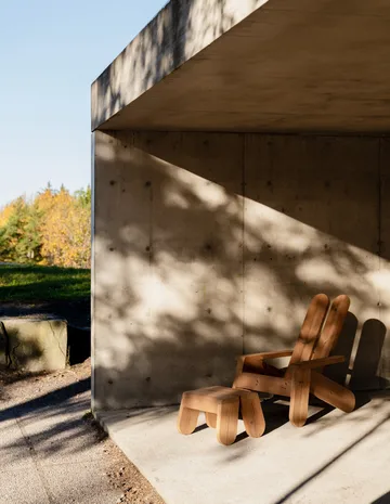 015 Peace Outdoor Lounge Chair loungestol - Varmebehandlet furu - Vaarnii