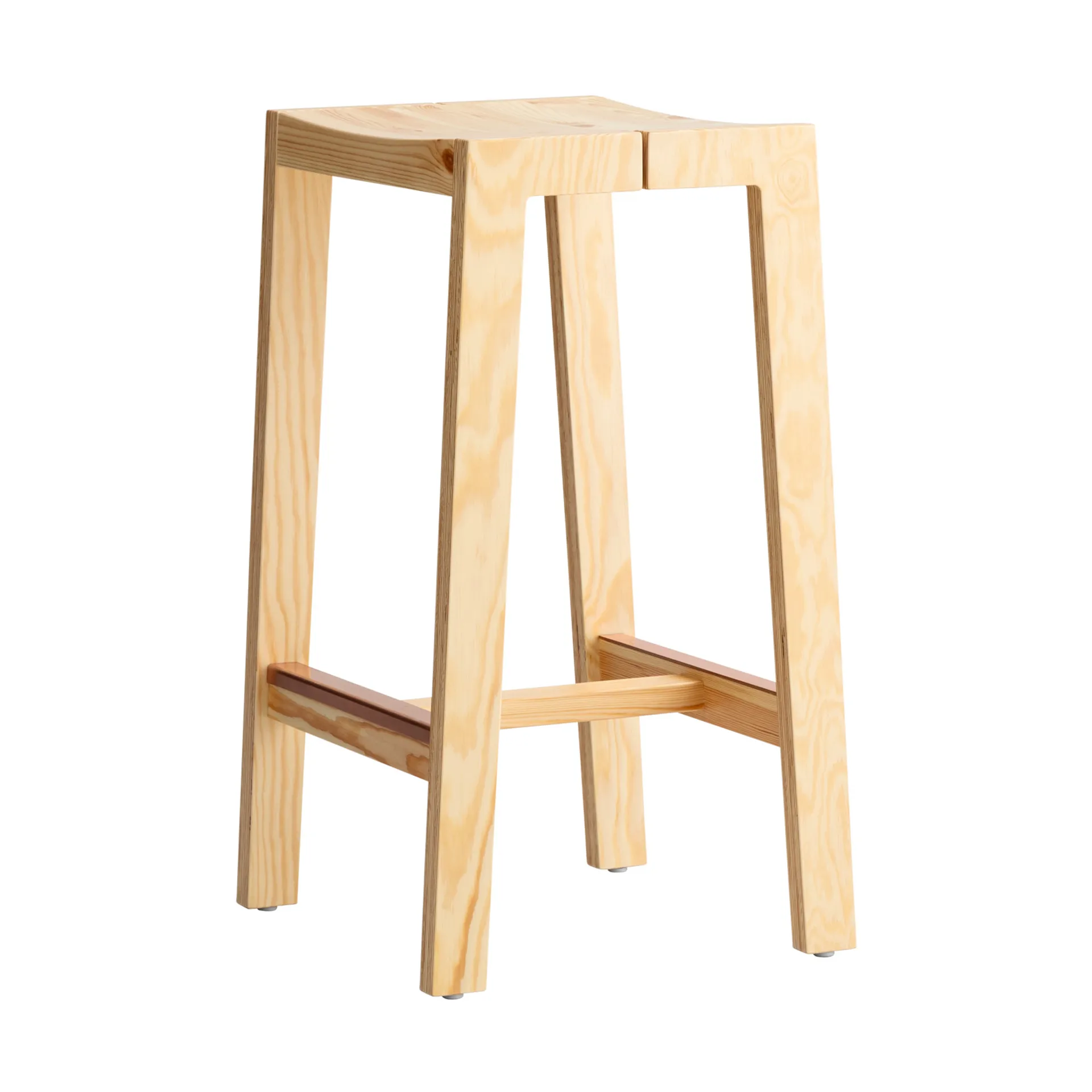 016 Maasto Bar Stool barkrakk, Matt oljevokset furu, 65 cm Vaarnii