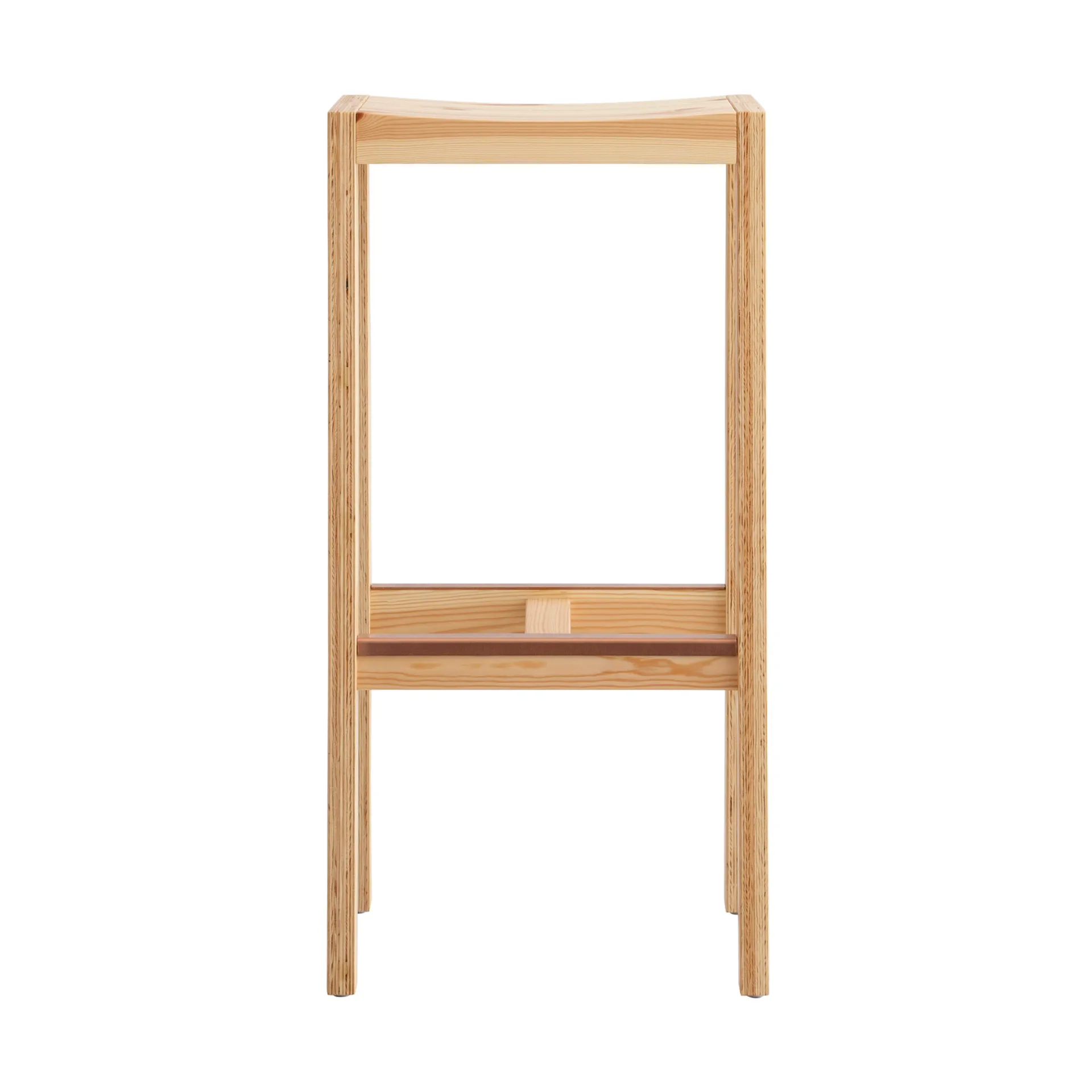016 Maasto Bar Stool barkrakk, Matt oljevokset furu, 75 cm Vaarnii