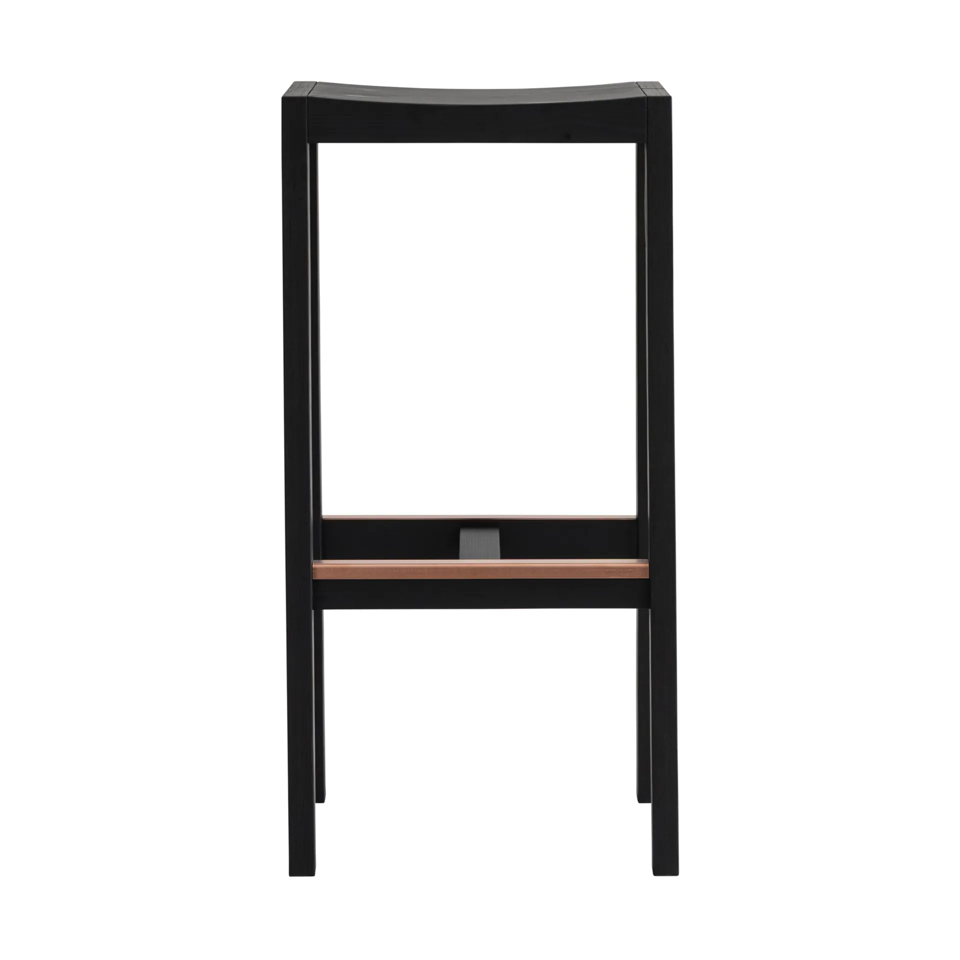 016 Maasto Bar Stool barkrakk, Svartbeiset furu, 75 cm Vaarnii