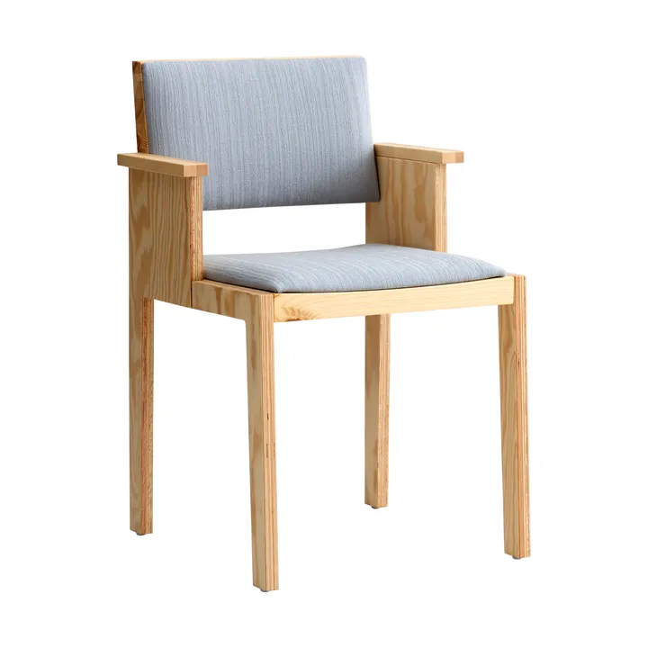 016 Maasto Dining Armchair karmstol - Matt oljevokset furu, frontkledd grå - Vaarnii
