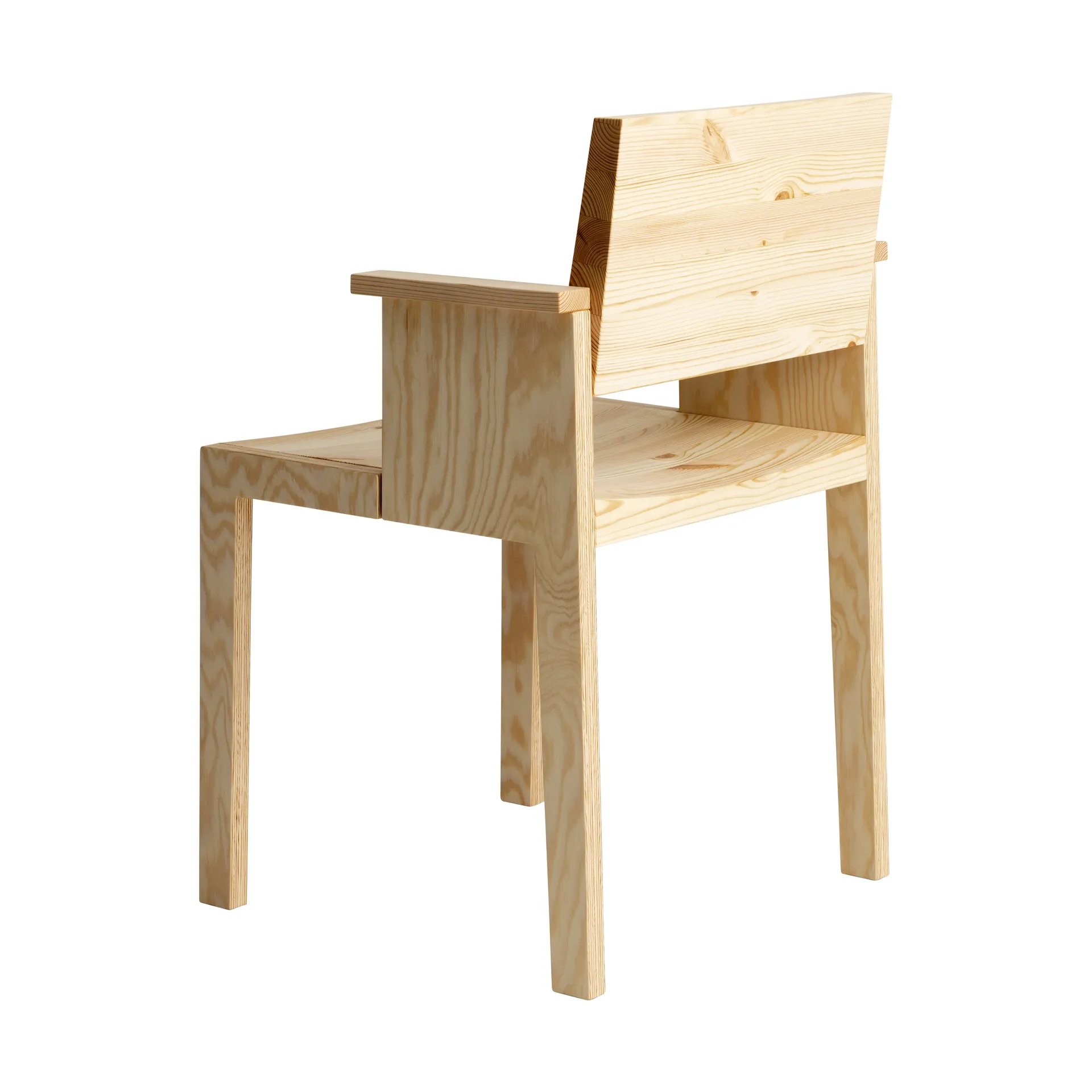 016 Maasto Dining Armchair karmstol, Matt oljevokset furu Vaarnii