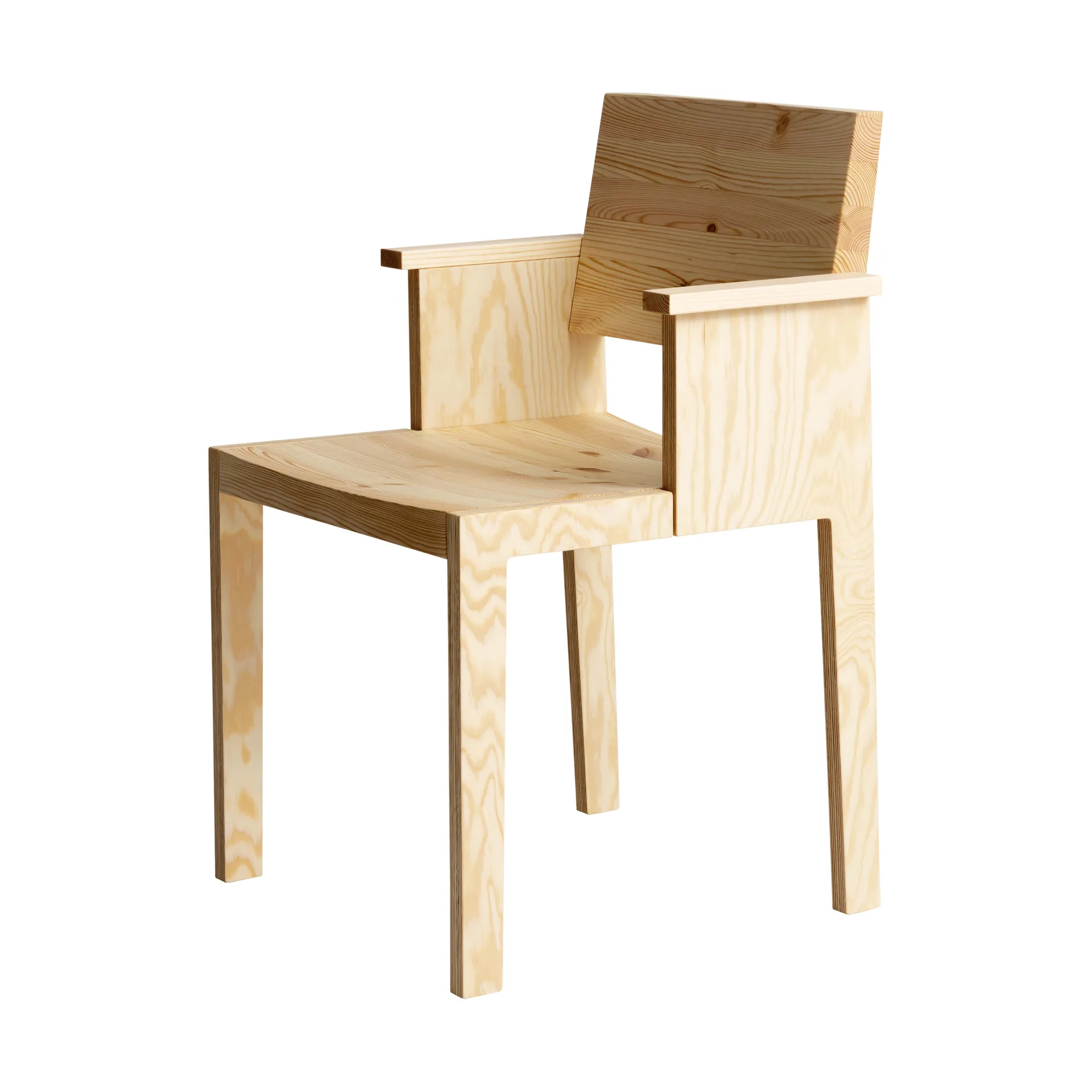 016 Maasto Dining Armchair karmstol, Matt oljevokset furu Vaarnii
