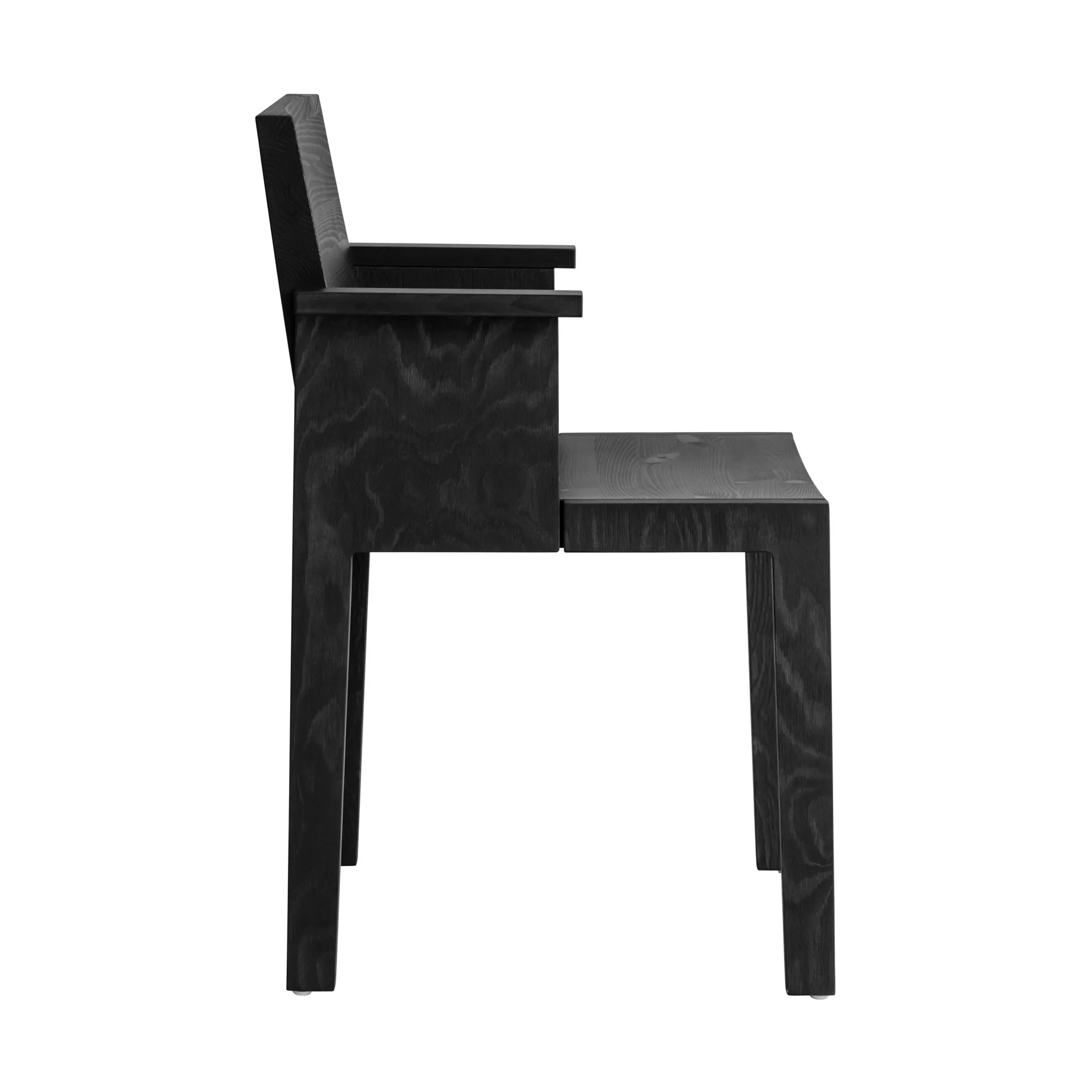 016 Maasto Dining Armchair karmstol, Svartbeiset furu Vaarnii