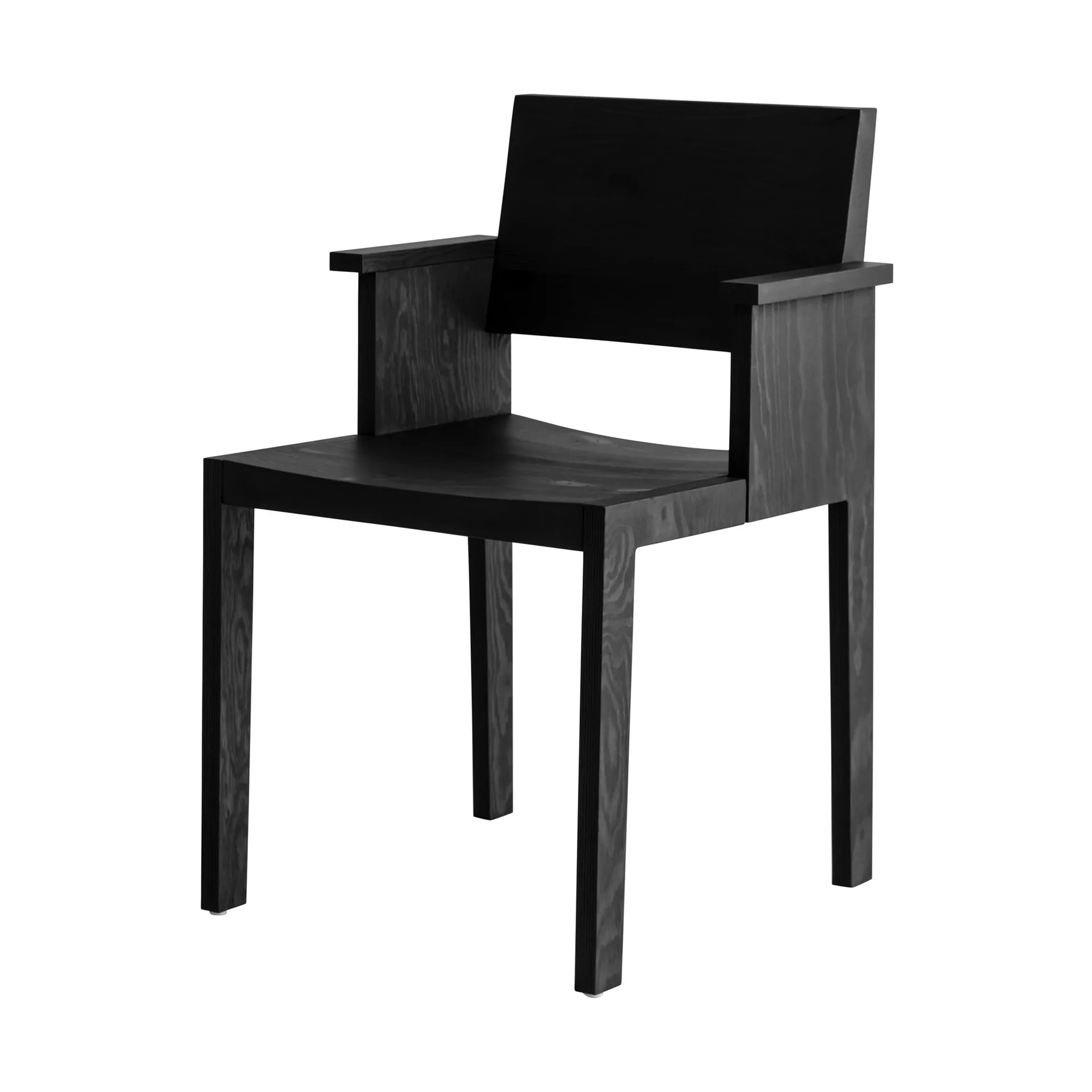 016 Maasto Dining Armchair karmstol, Svartbeiset furu Vaarnii