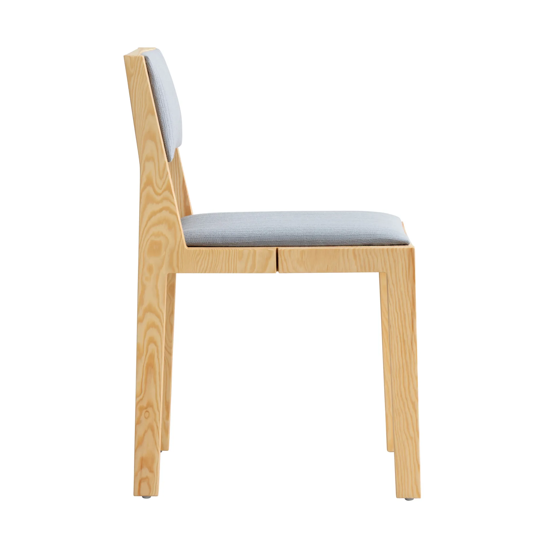016 Maasto Dining Chair stol, Matt oljevokset furu, frontkledd grå Vaarnii