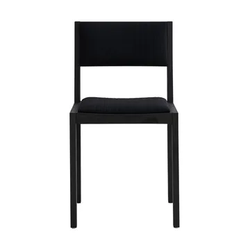 016 Maasto Dining Chair stol - Svartbeiset furu, frontkledd svart - Vaarnii