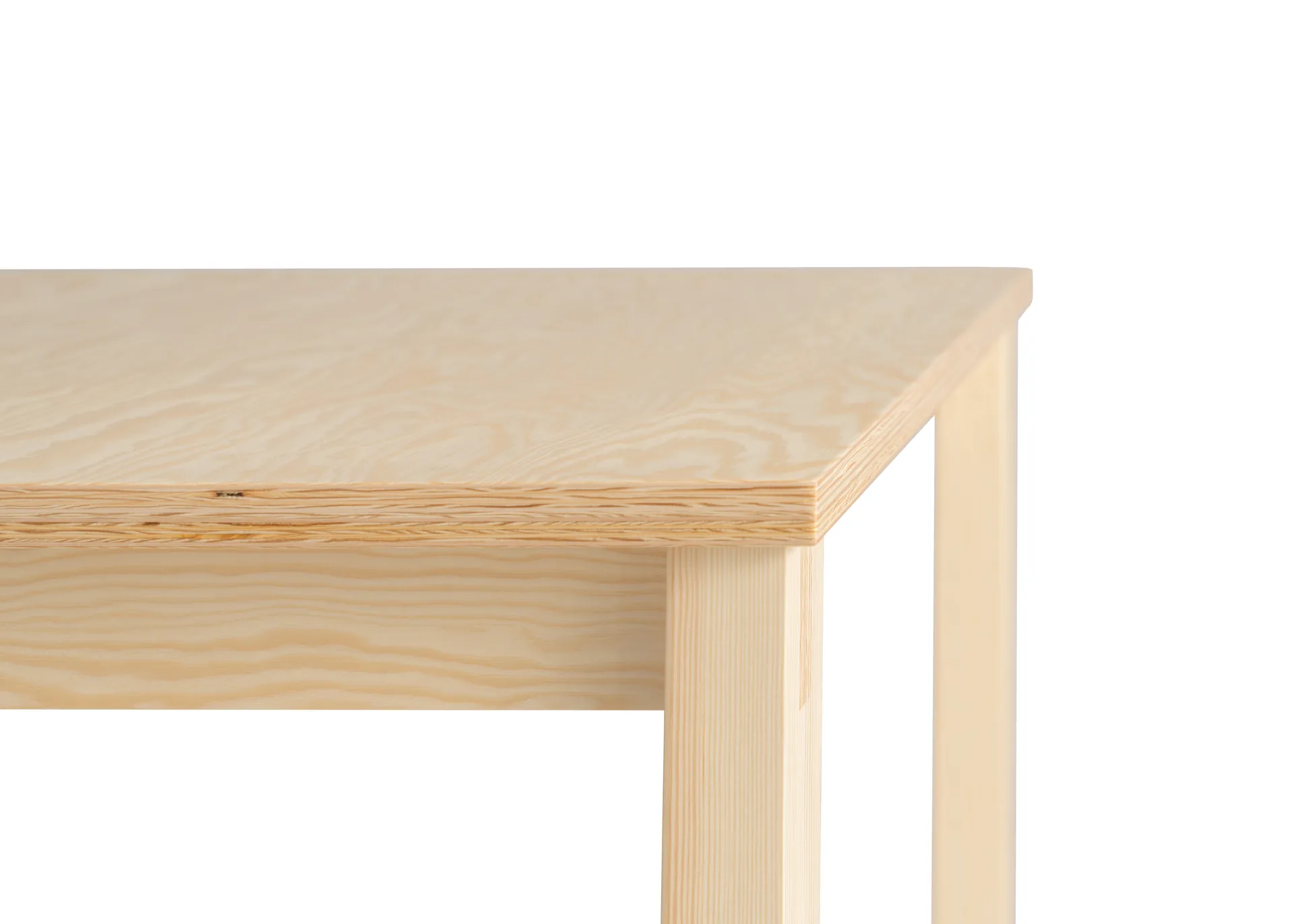016 Maasto Table bord, Matt oljevokset furu, 90x90x75 cm Vaarnii