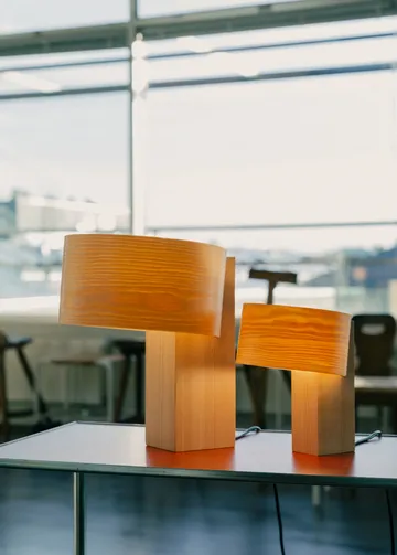 018 Hoop Table Lamp bordlampe - Matt oljevokset furu, 23 cm - Vaarnii