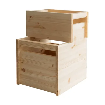 020 Koppa Crate oppbevaringsboks - Oljevokset furu, large 38x43x36 cm - Vaarnii