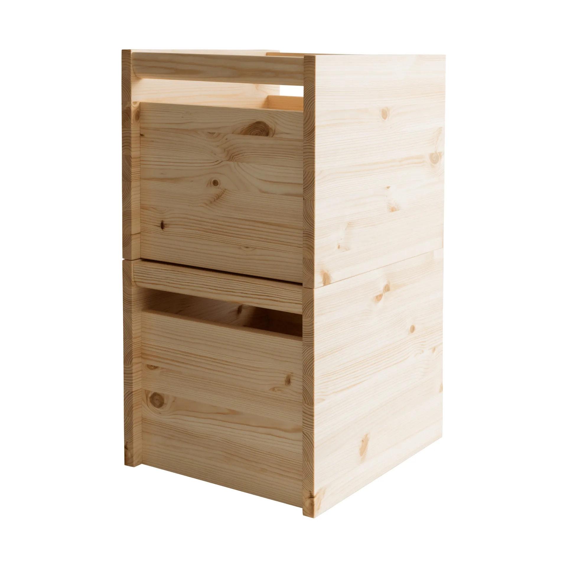 020 Koppa Crate oppbevaringsboks, Oljevokset furu, large 38x43x36 cm Vaarnii