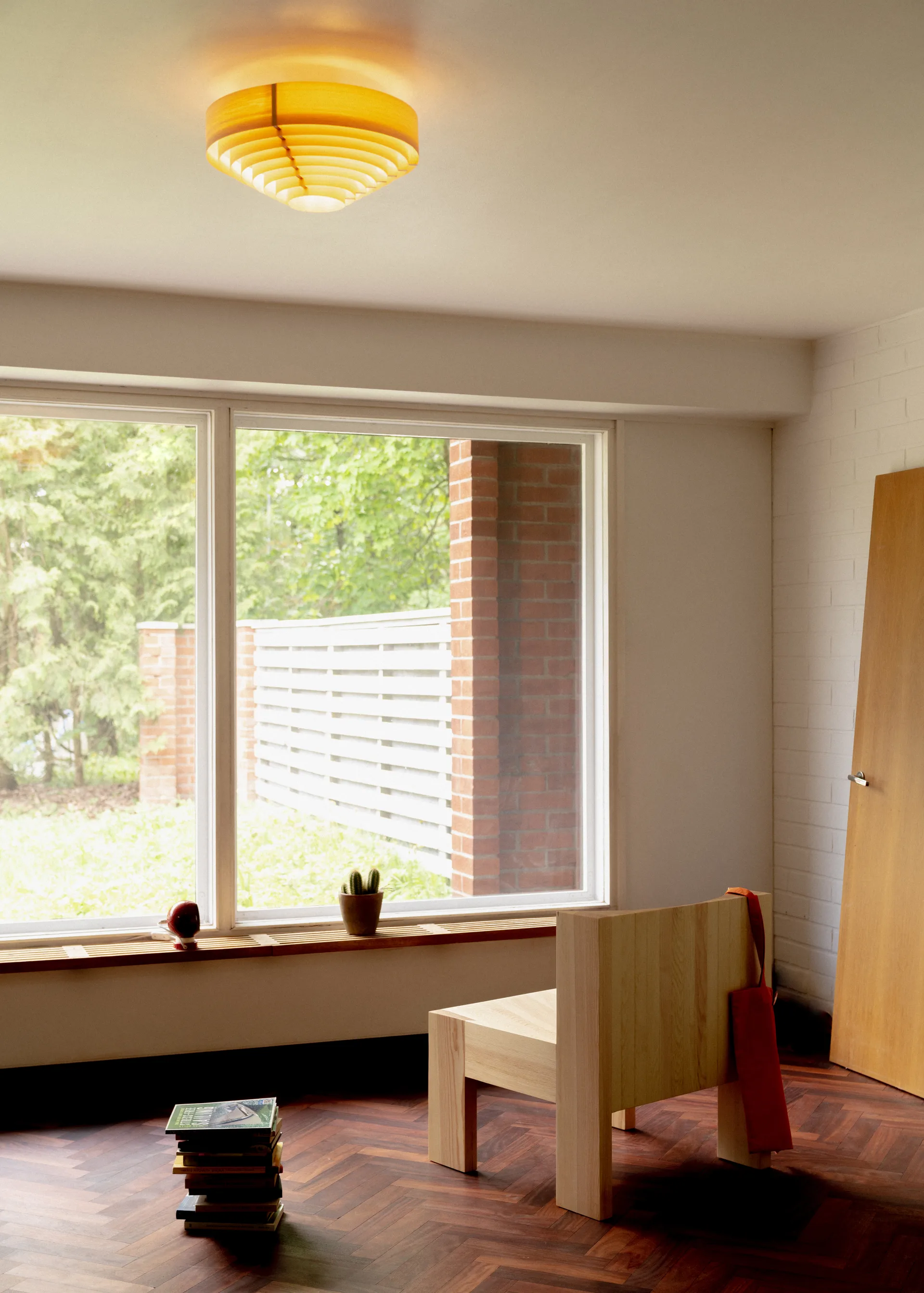 1005 Hans Ceiling Light plafond, Matt oljevokset furu, Ø42 cm Vaarnii