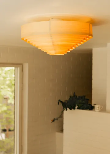 1005 Hans Ceiling Light plafond - Matt oljevokset furu, Ø55 cm - Vaarnii
