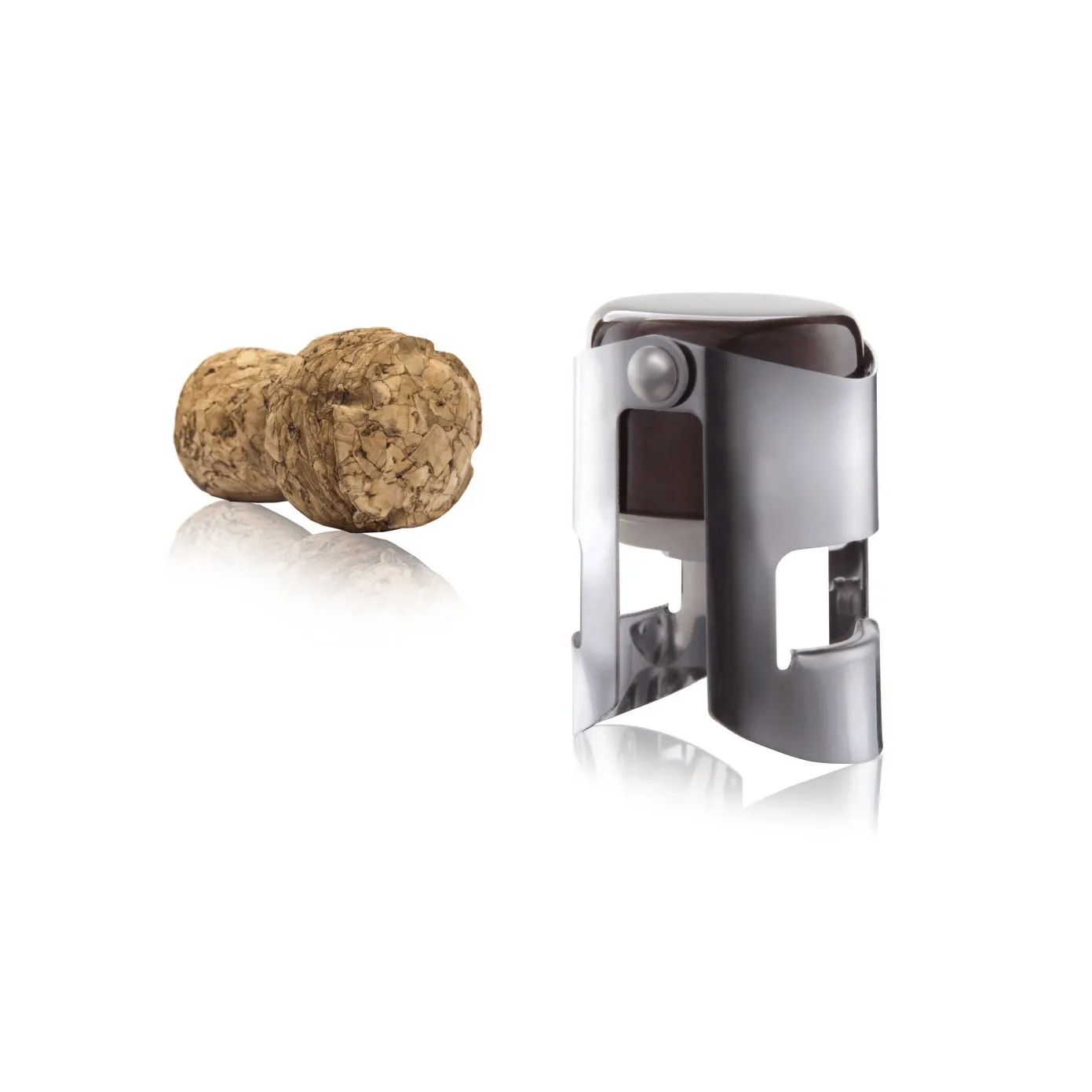 Vacuvin champagne stopper vinkork, Rustfritt stål Vacuvin