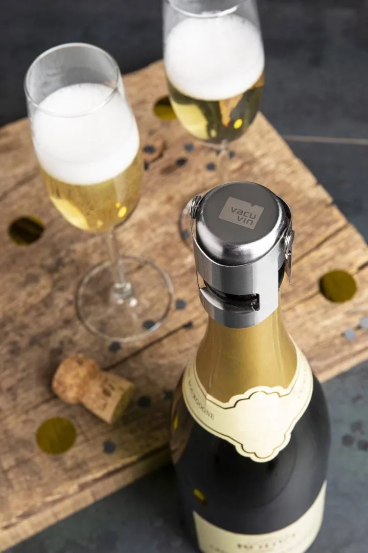 Vacuvin champagne stopper vinkork, Rustfritt stål Vacuvin